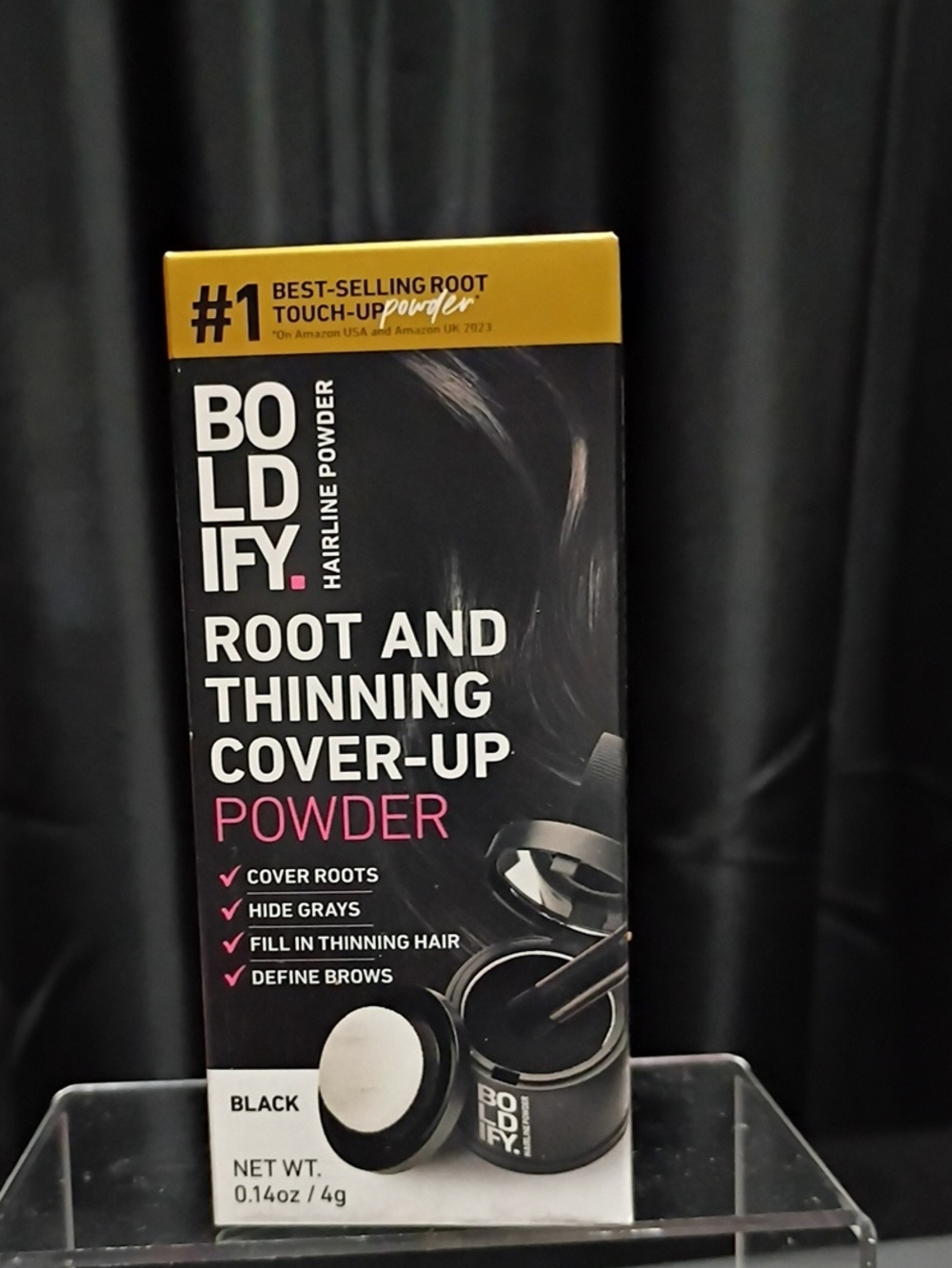 Root & Thinning Cover-Up Powder — Black